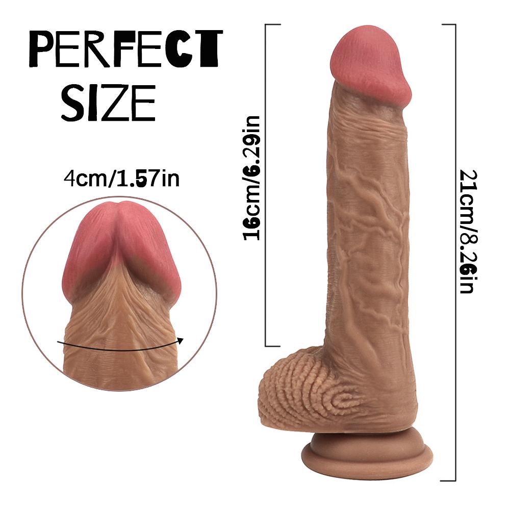Realistischer Silikondildo mit Saugnapf Riesiger gefälschter Schwanz Großer Penis Dildos Sexspielzeug für Frauen Männer Anal Butt Plug Erotik für Erwachsene