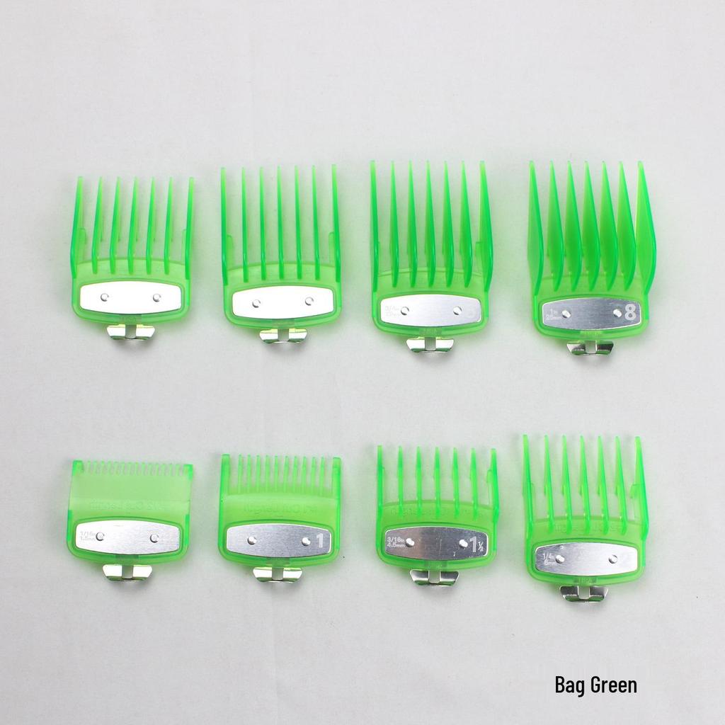 Colored Plastic Hair Clipper Comb Set - Trimmer Accessories for Salon Styling