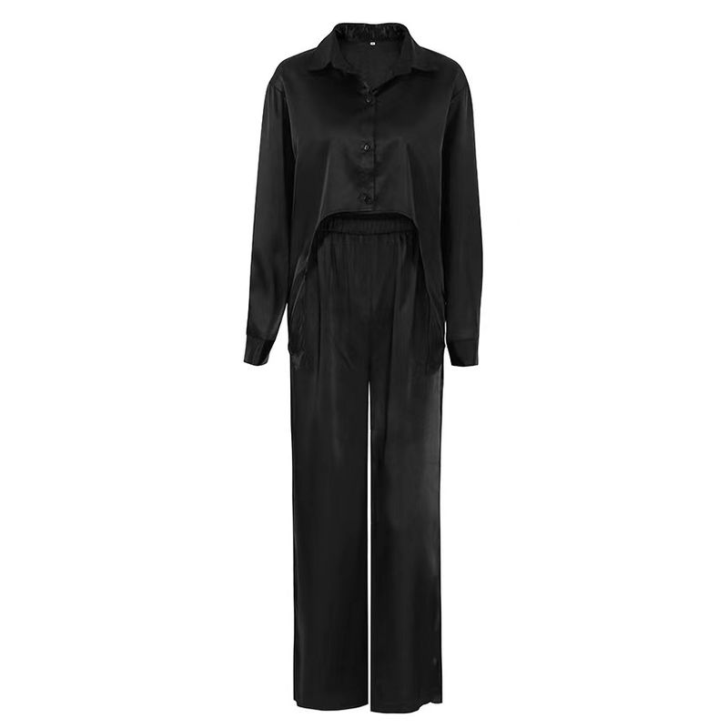 New Arrival Spring/Summer Fashion Style Loose Casual Top Pants Suit Homewear Loose Top Pants Suit