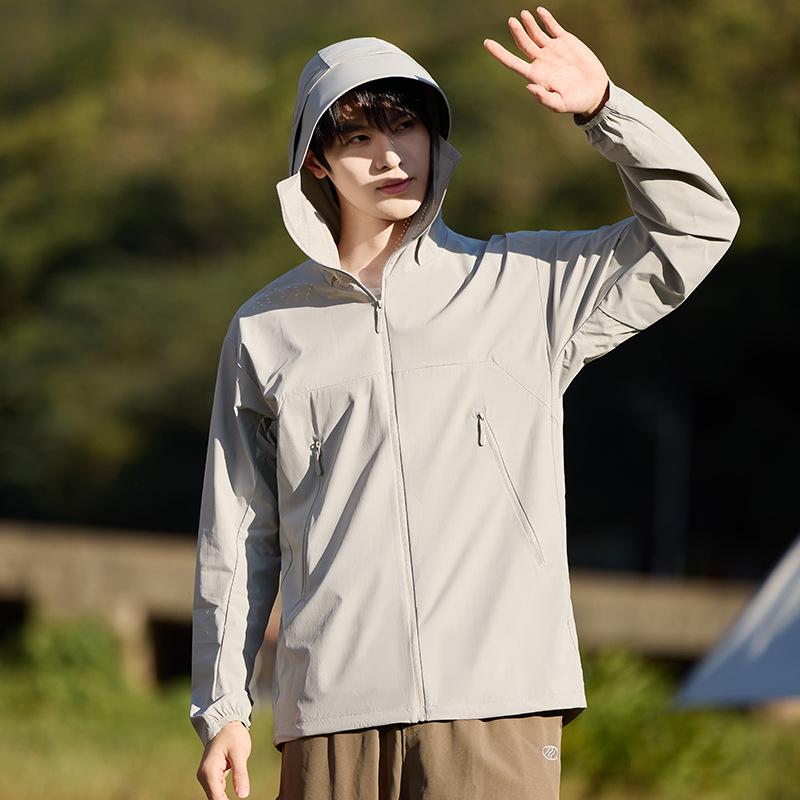 

Куртка с защитой от УФ-лучей для пары - Антибактериальная, машинная стирка, ветровка для мужчин и женщин, пряжа с черным клеем, класс 7A, идеально подходит для рыбалки. 3XL