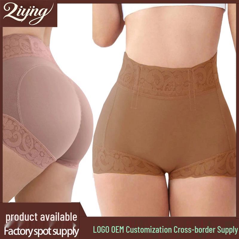 New European & American Tummy Control Anti-Slip Lace Shaping Shorts - Women's Hip Lifting Flat Leg Shorts