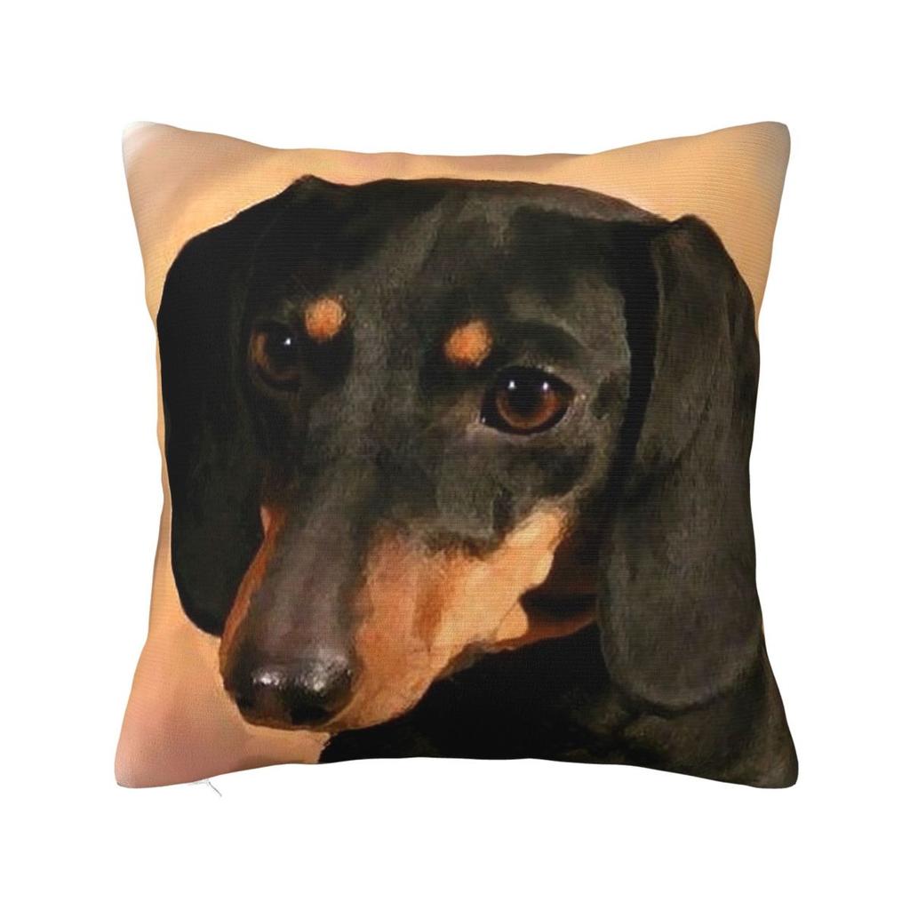 Dachshund Valentines Day Pillow Covers Polyester Home Dogs Animal Cushion Cover Cool Decorative Pillow Cover 4545