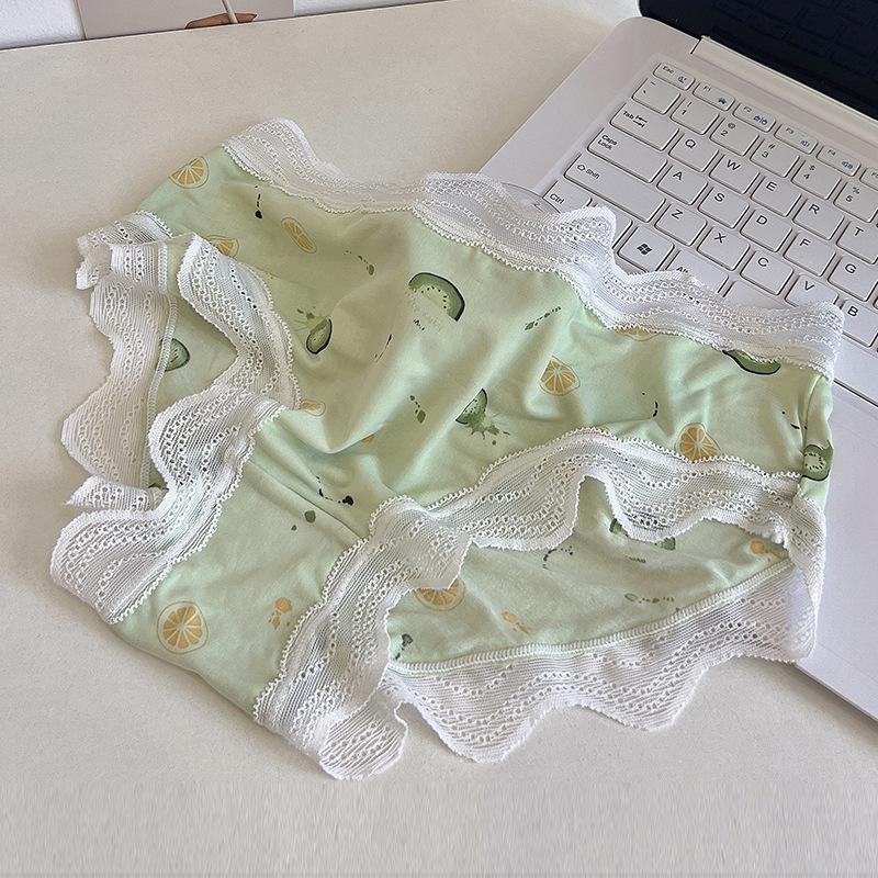Damen Unterwäsche Bedruckte Slips Atmungsaktiver Komfort Sexy Panties Passend 50 kg bis 100 kg