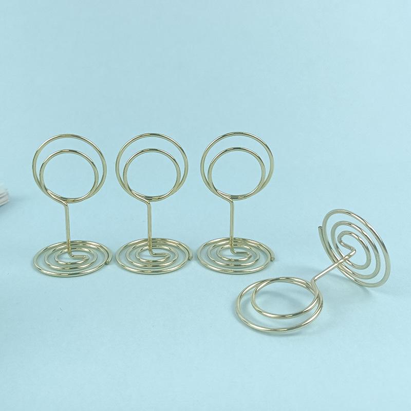 Peacock Metal Memo Clip Holder - Silver/Gold for Photos, Business Cards, or Messages