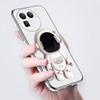 For Realme GT8 Case Shining Astronaut Spaceman Bracket Holder Design Soft Plating For Realme GT8 Pro Back Cover