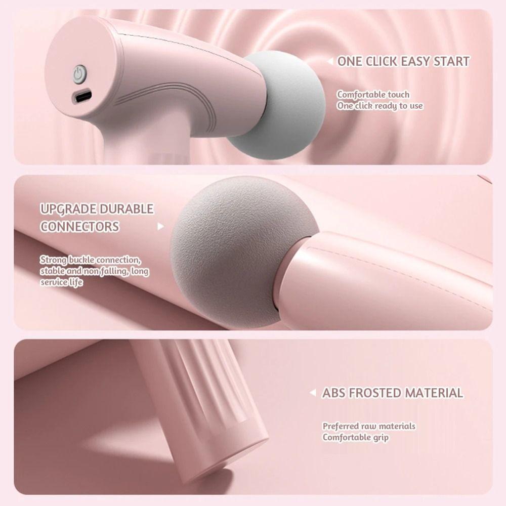Soft Massage Head Mini Fascia Massager Handheld Muscle Massage Machine  Fitness Equipment