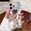 Shockproof Phone Case For Honor 600 Lite 5G/Honor 500 Smart 5G Transparent TPU Soft Casing Fashion  Cute White Furry Bear Shell