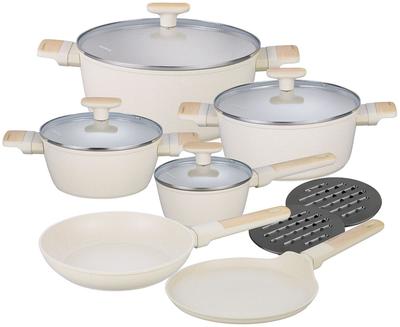 Ensemble de casseroles avec revêtement marbré antiadhésif 12 pièces KLAUSBERG KB-7833