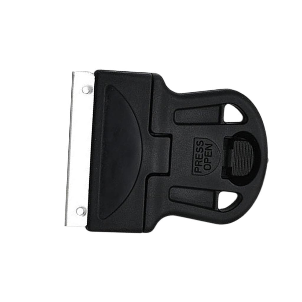 Professional Nail Scraper Tool with Plastic Handle and Stainless Steel Blade for Efficient Adhesive Removal On Glass