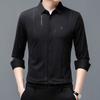 Men's Long-sleeved Thin Shirts Fashionable Printed Seamless Young and Middle-aged Men's Shirts Autumn New Style