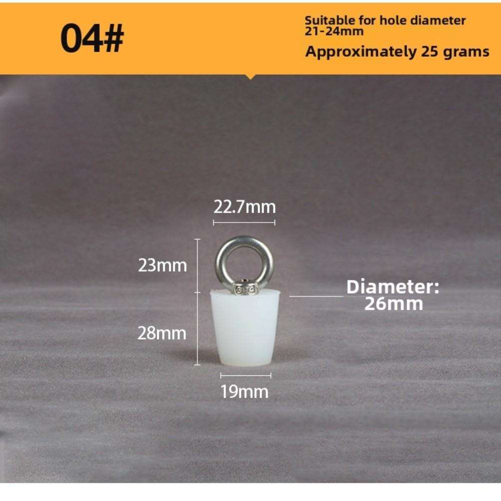 with Steel D Ring Conical Silicone Stopper Waterproof Sealing Plug Bung  Kitchen Sink