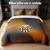 Valencia FC Design Bed Bedding Set 1 Duvet Cover + 2 Pillowcases Soft Breathable Household Bed Linens