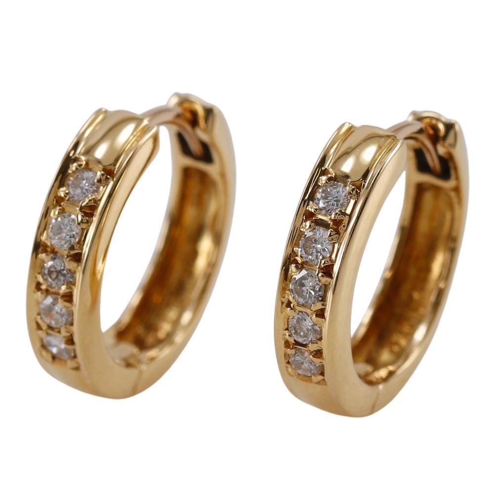 

5P diamond Piercing loop K18 yellow gold/diamond 3.4g Women Used