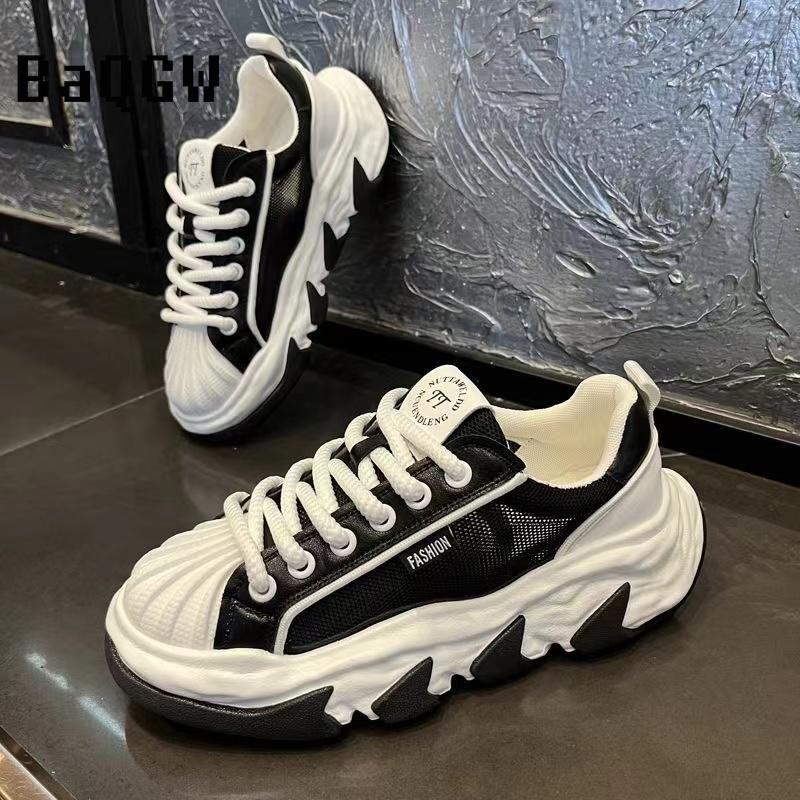 Fashion Chunky Sneaker for Men Mesh Breathable Sneakers Running Shoes Fashion Casual Designer Increased Platform Sport Shoes