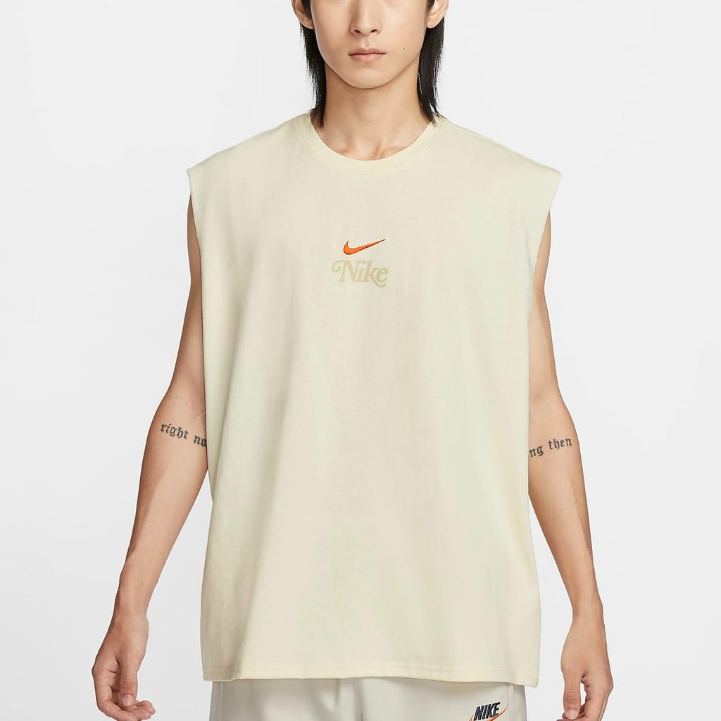 Nike Sportswear Graphic Tank Asia Sizing 'Coconut White' Men's HM4455-113