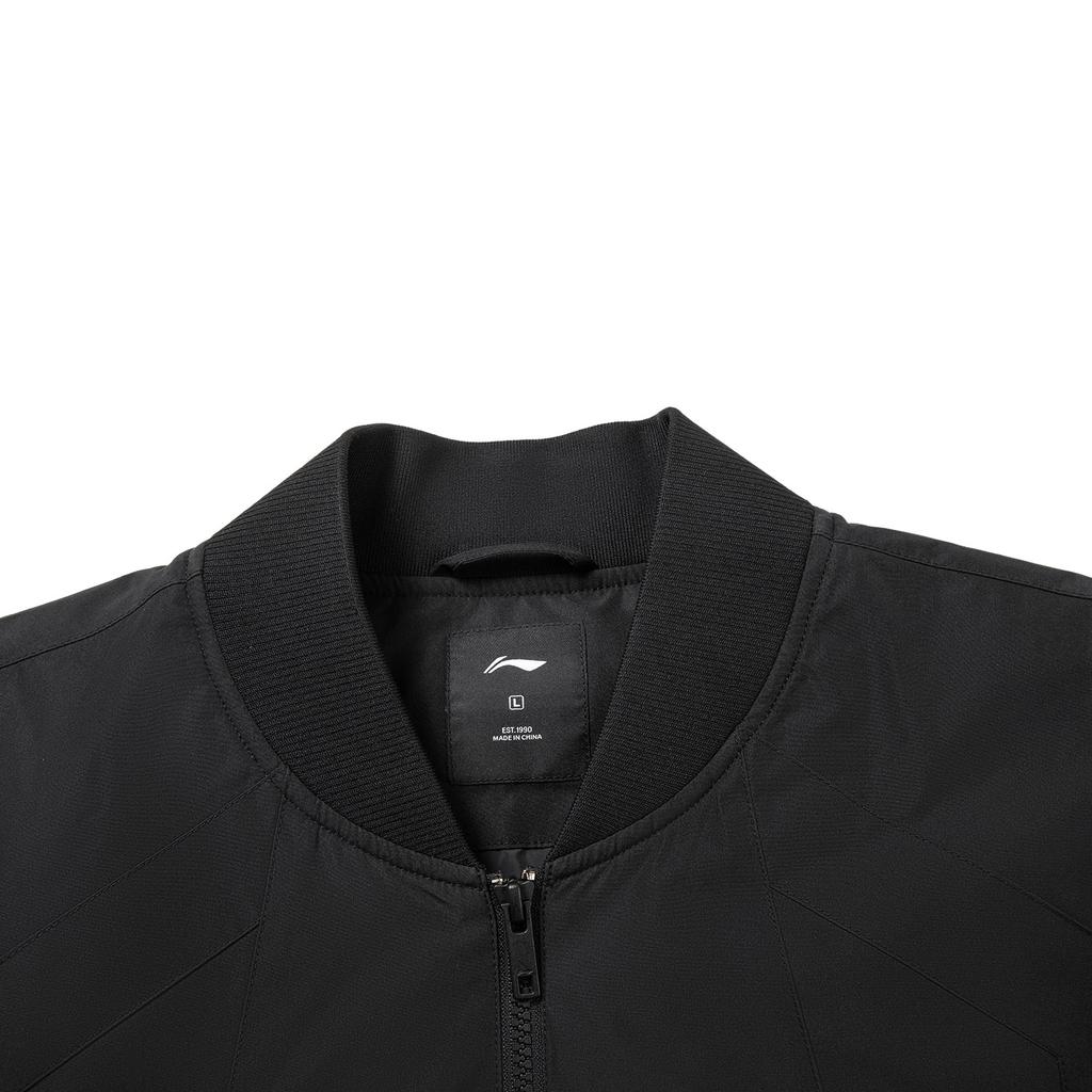 Li Ning 3D Baseball Collar Logo Embroidered Jacket Men Jackets AJMW013-1