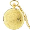 Steampunk Full Hunter Golden/Silver/Black Quartz Analog Alloy To My Daughter Pocket Watches/To My SON Pocket Watches Pendant Chain Roman Number Clock