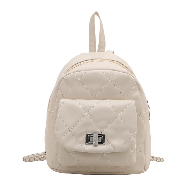 Travel Bag, Fashionable Diamond-shaped Chain Bag, Fashionable Small Backpack Simple Handbag