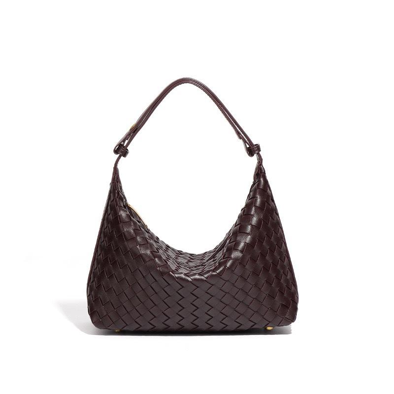 New Trendy Cross-border Women's Handbag, Purely Hand-woven, Stylish and Textured, Versatile Shoulder and Underarm Bag for Commuting