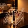 Stepped Countertop Shelf 5/7 Tier Acrylic Display Stand with Fences, Perfume Organizer, Desktop Makeup Palette Holder Multifunctional Clear