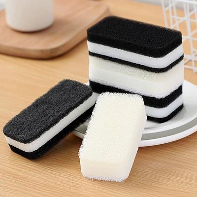 5 Piezas Esponjas de Limpieza de Doble Cara Estropajo Doméstico Paño de Cocina Esponja para Lavar Platos Paños de Limpieza para Platos Accesorios