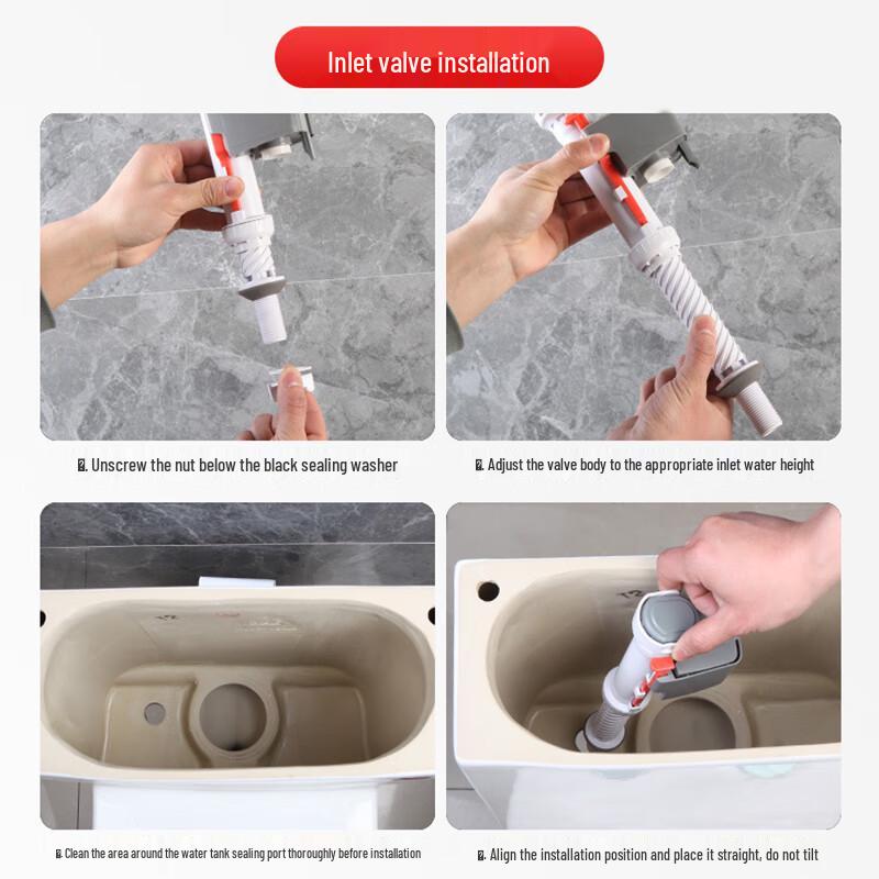 Toilet Tank Drain & Inlet Valve Parts