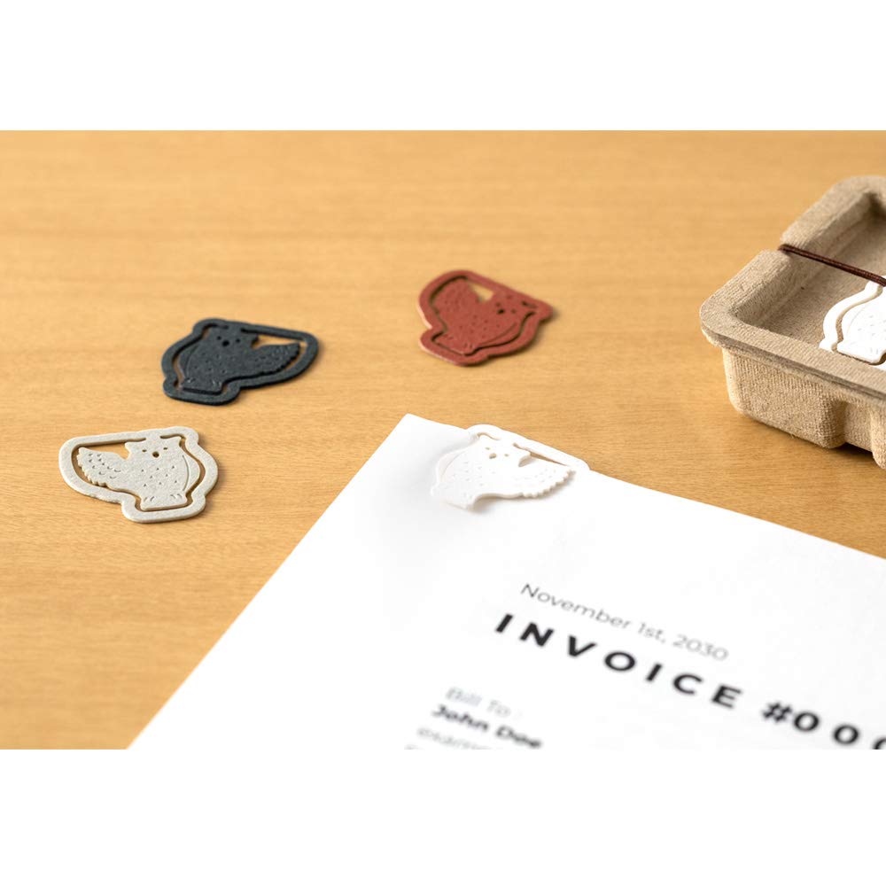 Midori Clip Peak Lips Owl Pattern 43403006