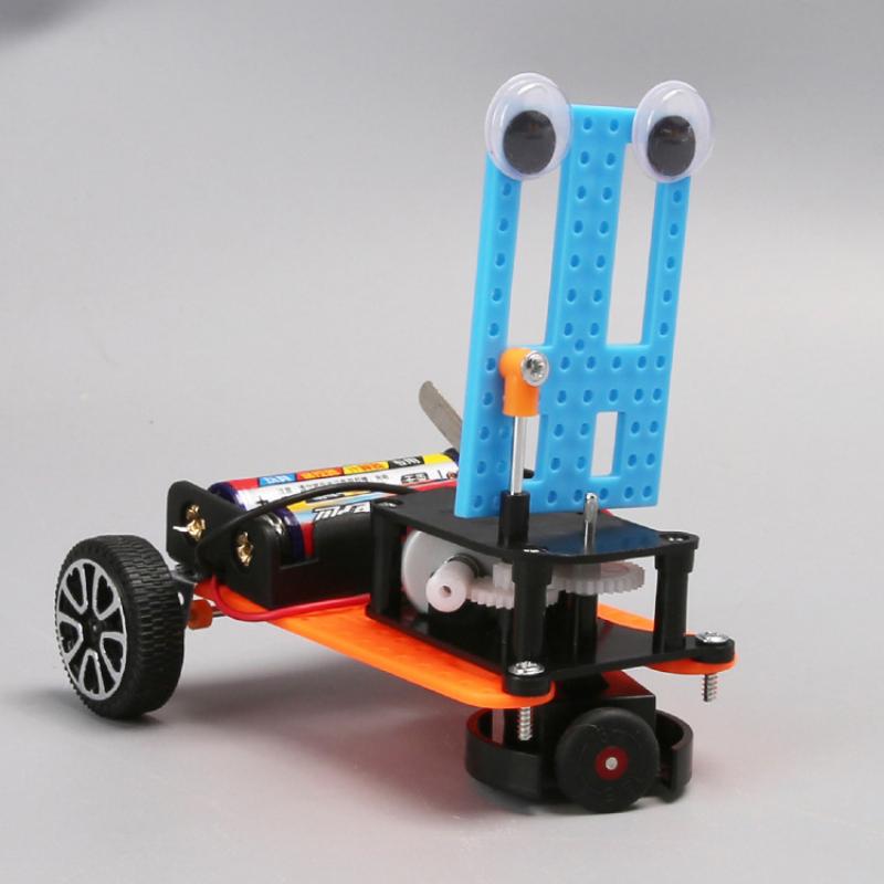 Hindernisvermeidung Autoroboter-Technologieproduktion Wissenschaftsexperiment für Kinder Lehrmittel Kleine Erfindung DIY Handgefertigtes Materialpaket