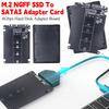 SATA3.0 6Gbps M.2 NGFF SSD To SATA3 Adapter Card M2 NGFF SSD To SATA3.0 External Hard Drive Box Hard Disk Adapter Board