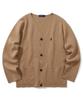 Yale Heritage Dan Milano Lip Knit Cardigan Beige