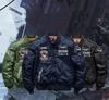 Jacket Reversible Jumper Filling Jacket Blouson Flight Jacket Military Jacket Spring Autumn Winter Casual Windproof Cold Protection Coat Embroidery