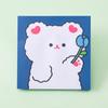 80 Sheets Bear Sticky Notes Cute Cartoon Self-stick Memo Note Memo Pad For School Classroom Office Notebook Kawaii Stationery