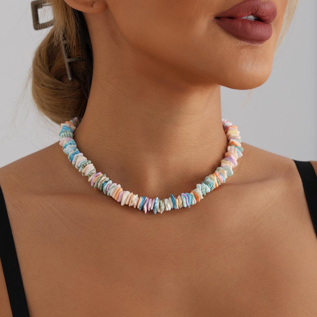 Accessories, Natural Broken Shell Necklace, Personalized Hand-Worn Irregular Shell Collarbone Chain