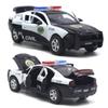 1/32 Alaşım Dodge Şarj Cihazı Polis Araba Modeli Döküm ve Oyuncak Araçlar Simülasyon Ses ve Işık Geri Çekin Koleksiyon Oyuncaklar Çocuklar Hediye