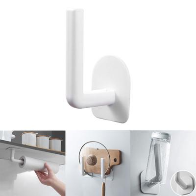 Multifunction Punch-Free Paper Towel Rack Hanging Storage Rack Bathroon Kitchen