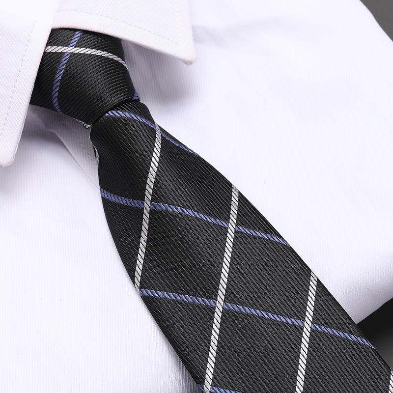 No Black Zipper Men'S Professional Dress Tie Business Casual Wedding Groom Korean Version Of A Pull Tie