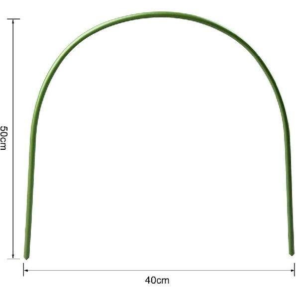 Hoops for Garden,Greenhouse Hoops Wire Tunnel Hoops with Plastic Coated Hoops for Garden Fabric,Plant Support Garden Stakes