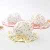 Spring Summer Cute Baby Girls Hat Floral Cotton Bucket Cap Dome Newborn Hats 1-18M