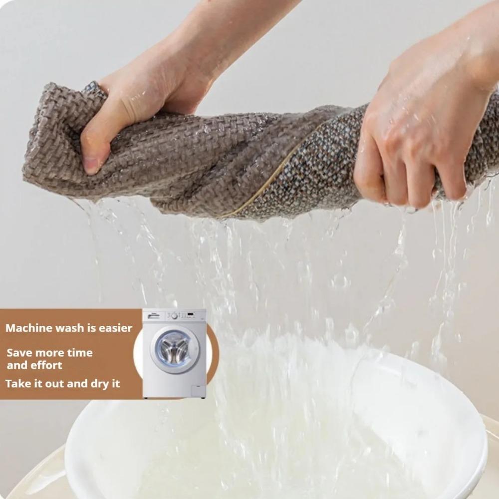 New Solid Color Chenille Sofa Cushion High-end Light Luxury Four-season Universal Modern Simple Non-slip All-inclusive Cushions