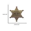 Versatile Badge Hexagonal Commemorative Badge Brooch Alloy Pin Jewelry Ornament