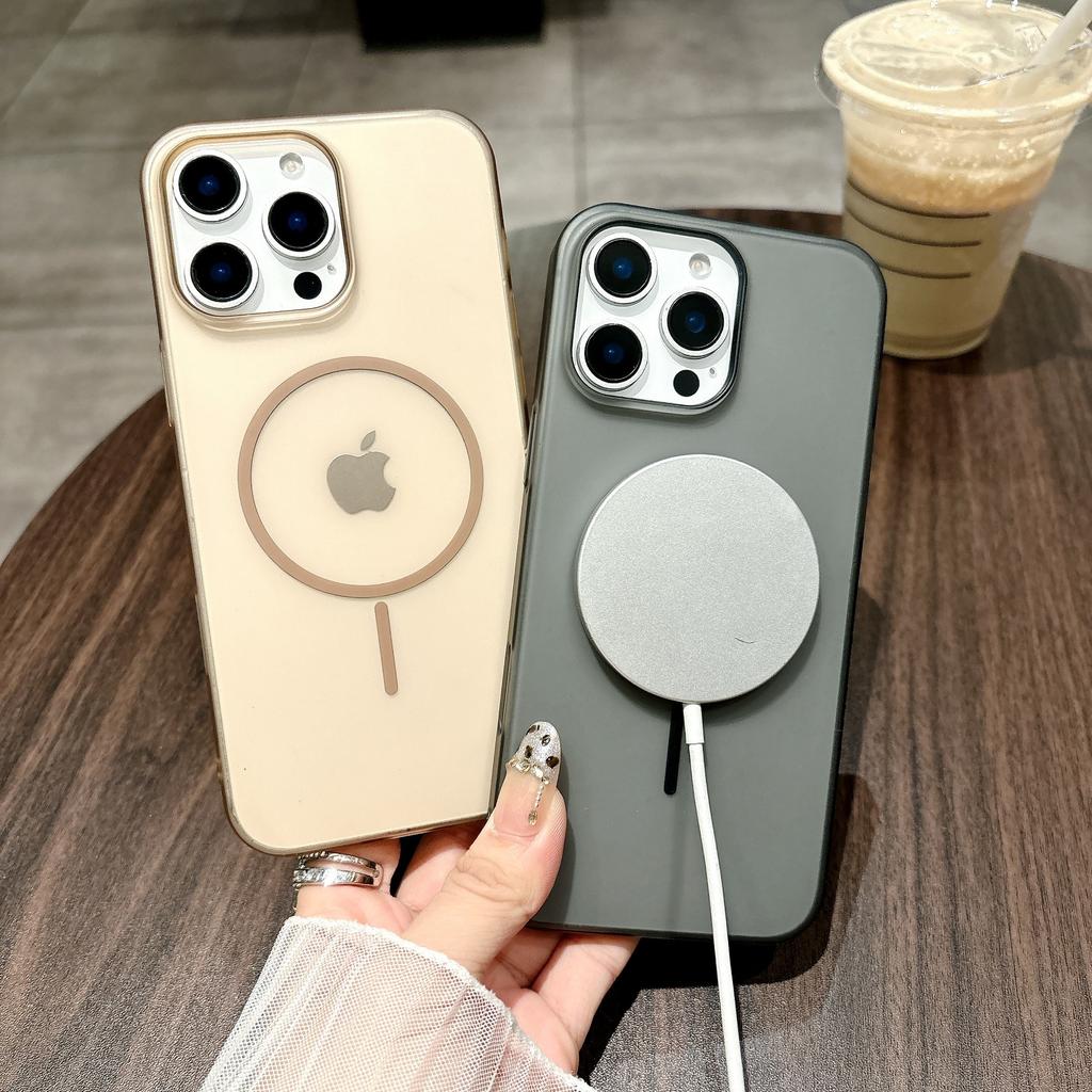 Suitable for IPhone16 Heat Dissipation and Breathable Phone Cases, Apple 15promax Fine Ring Magnetic Case