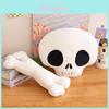 Unique Halloween Skeleton Skull Plush Doll With Comfortable Filling For Cozy Home Accents