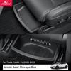 Smabee for Tesla Model YL 6Seat 2025 2026 Car First Row Under Seat Front Rear Storage Box Drawer Type TPE Organizer Accessories