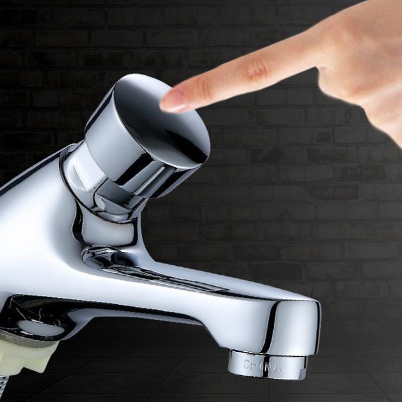 Heavy Type Alloys Basins Faucet Cold Water Only Leak Resistant Coppers Mechanism Easy Installation Bathroom Fixture