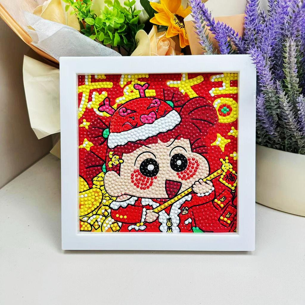 Free Shipping/Cartoon Diamond Painting Children'S Gift Handmade Cross Stitch Framed Diy Bedroom Sticker