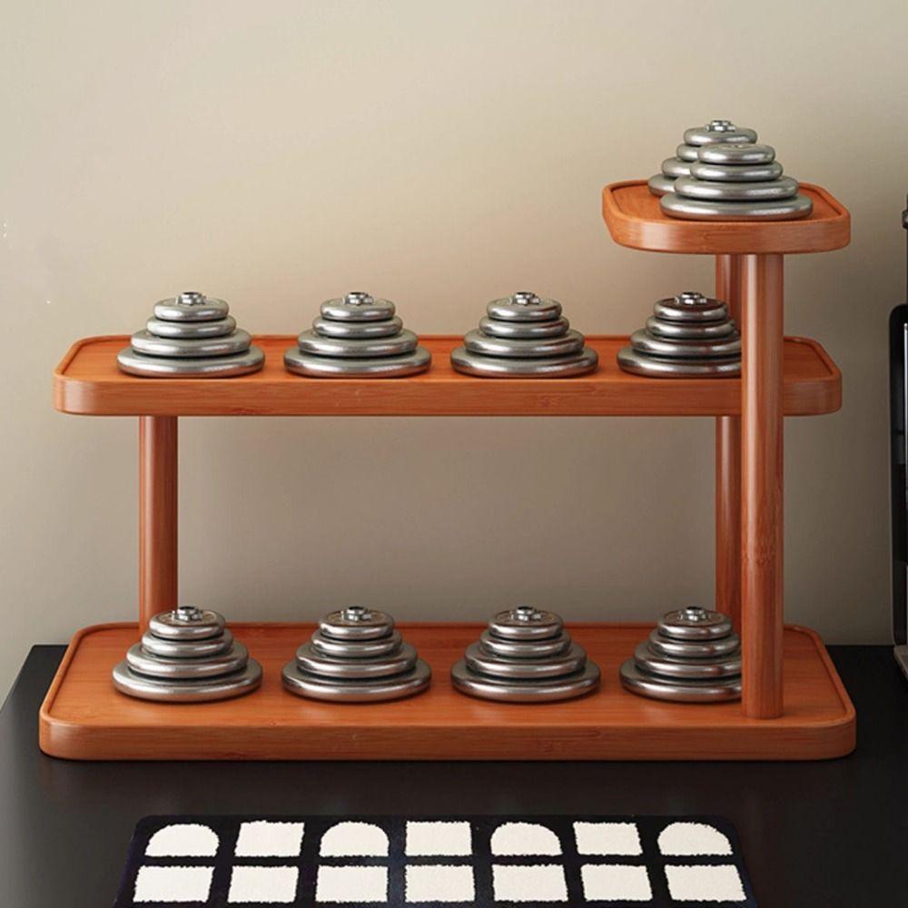 Large Capacity Cup Holder Bamboo Water Bottle Holder Multifunctional Cup Storage Rack  Kitchen