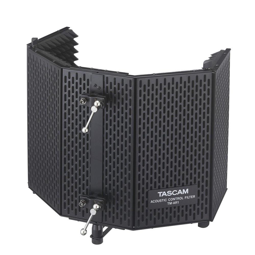 TASCAM TM-AR1 Acoustic Absorption Material Acoustic Control Filter Vocal Guitar Wind Instruments Narration Recording Microphone Stand Mount
