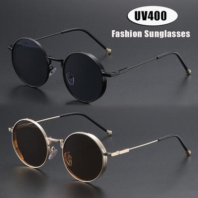 Luxury Brand Designer Sunglasses for Women Sexy Metal Frame Small Round Sun Glasses Ladies Stylish Eyewear Shades UV400