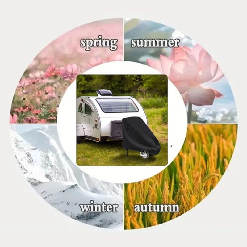 Drawbar Cover, Universal Drawbar Cover Weather Protections Tow Bar Protective Cover for Caravans Motorhome Trailer