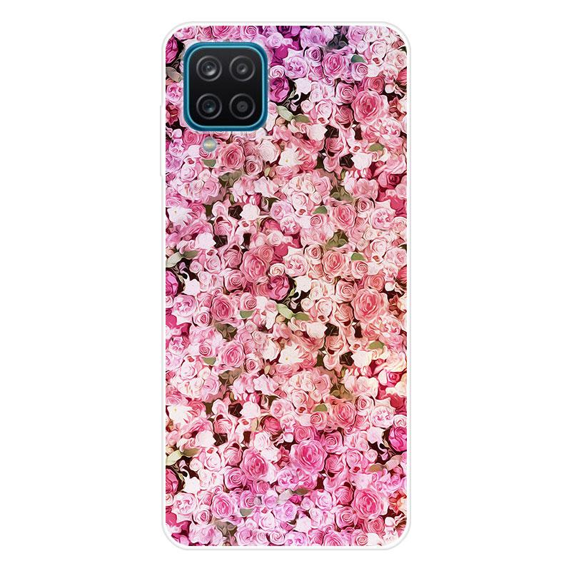 For Samsung Galaxy A12 A 12 GalaxyA12 Case Soft Silicone Back Cover Cartoon Phone Case Starry Sky